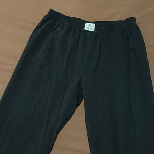Parke Black Cotton Boxer Pants